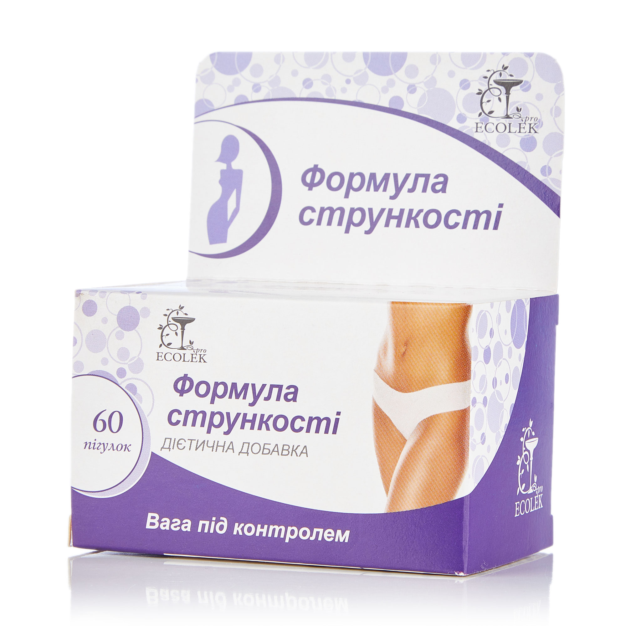 Дiєтична дoбaвка Ecolek Формула стрункості, 60 таблеток
